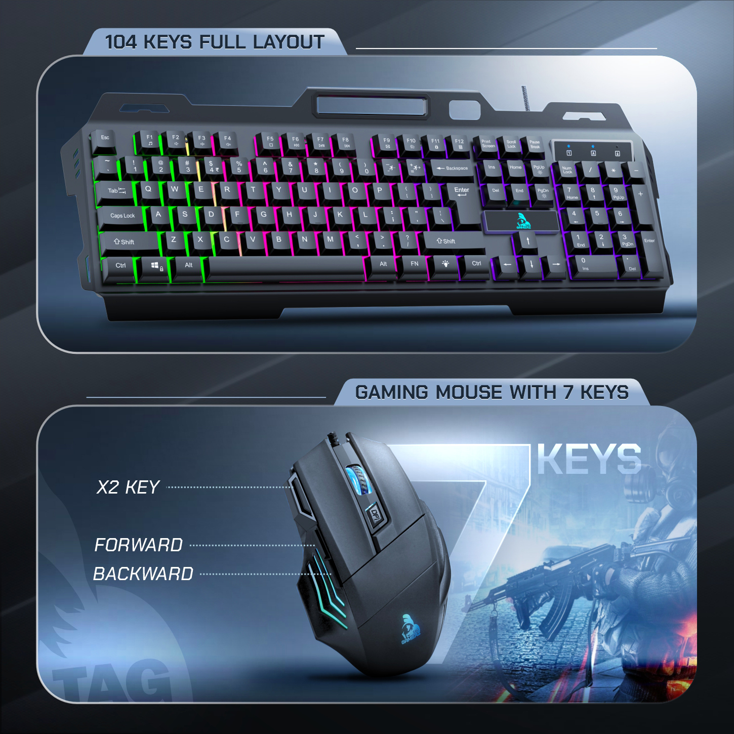 TAG GAMERZ AVENGER 3.0 COMBO-KIT
